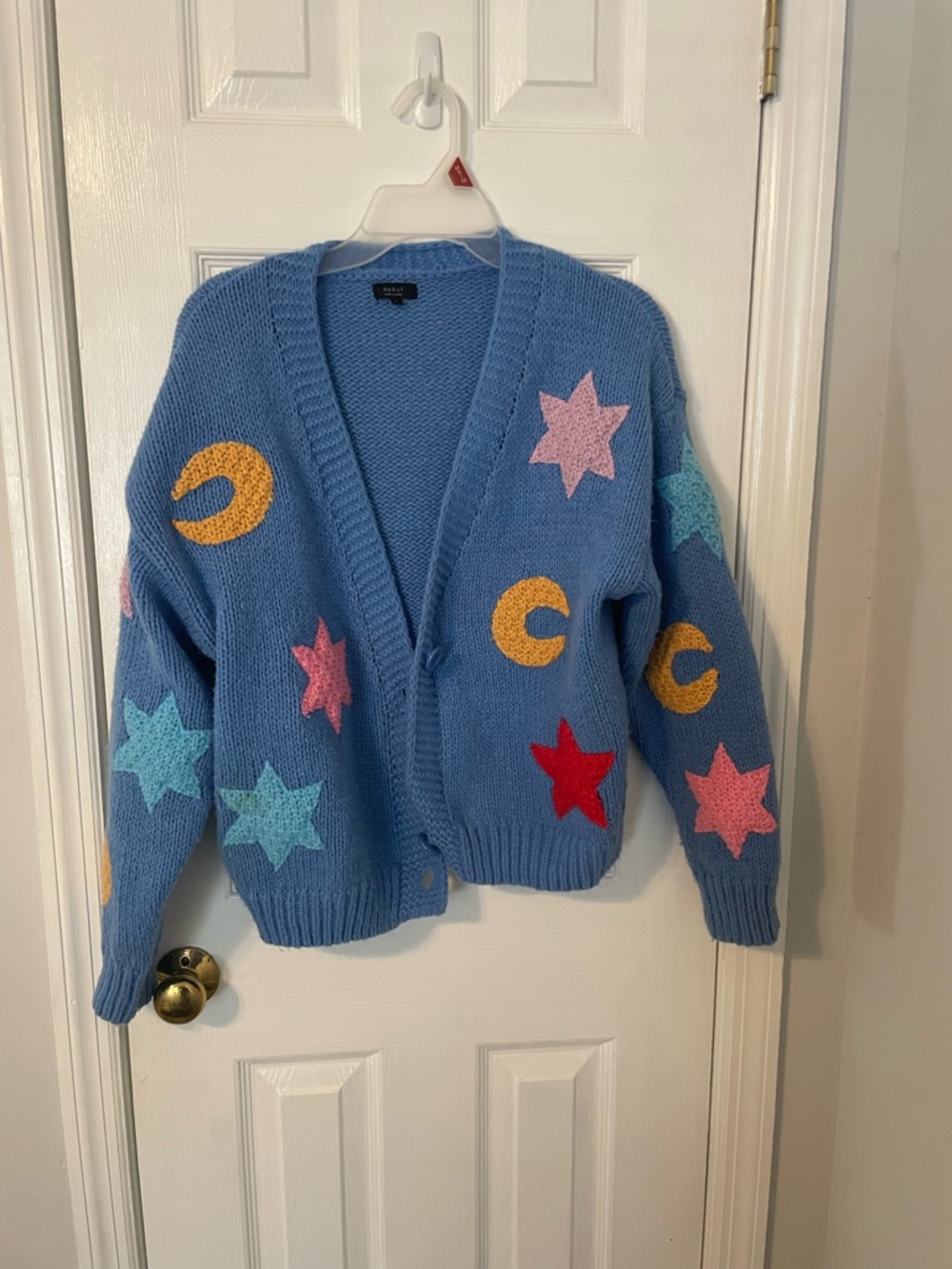 Blue Moon and Stars Button Cardigan